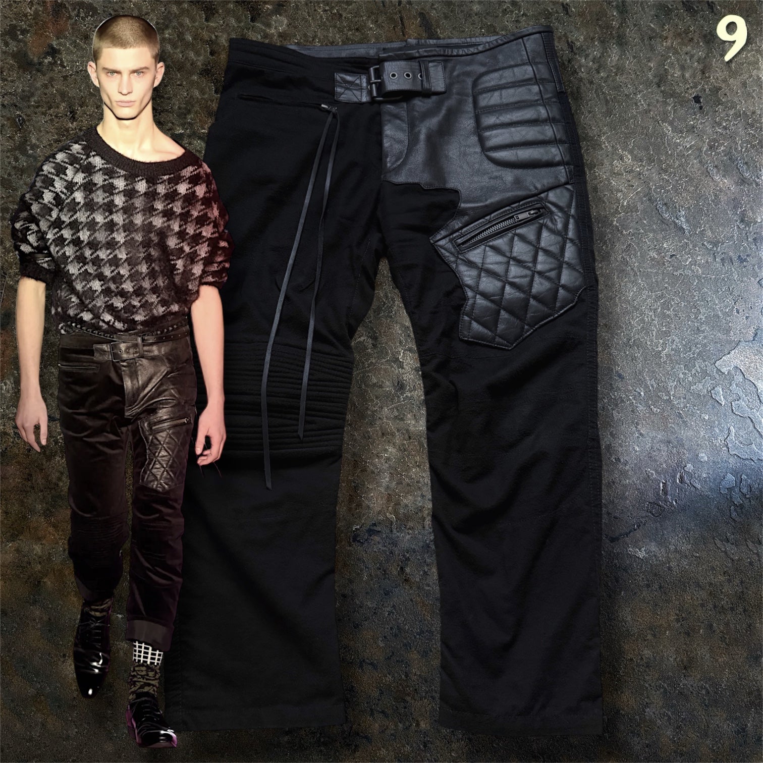 Haider Ackermann FW17 Leather Biker Trousers | XL – ninesells
