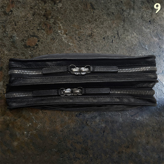 Ann Demeulemeester Archive Leather double compartment Clutchbag |onesize