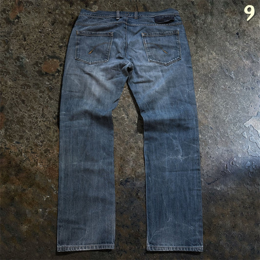 Neil Barrett Dark Indigo Washed Straight-Leg Denim |M (48)