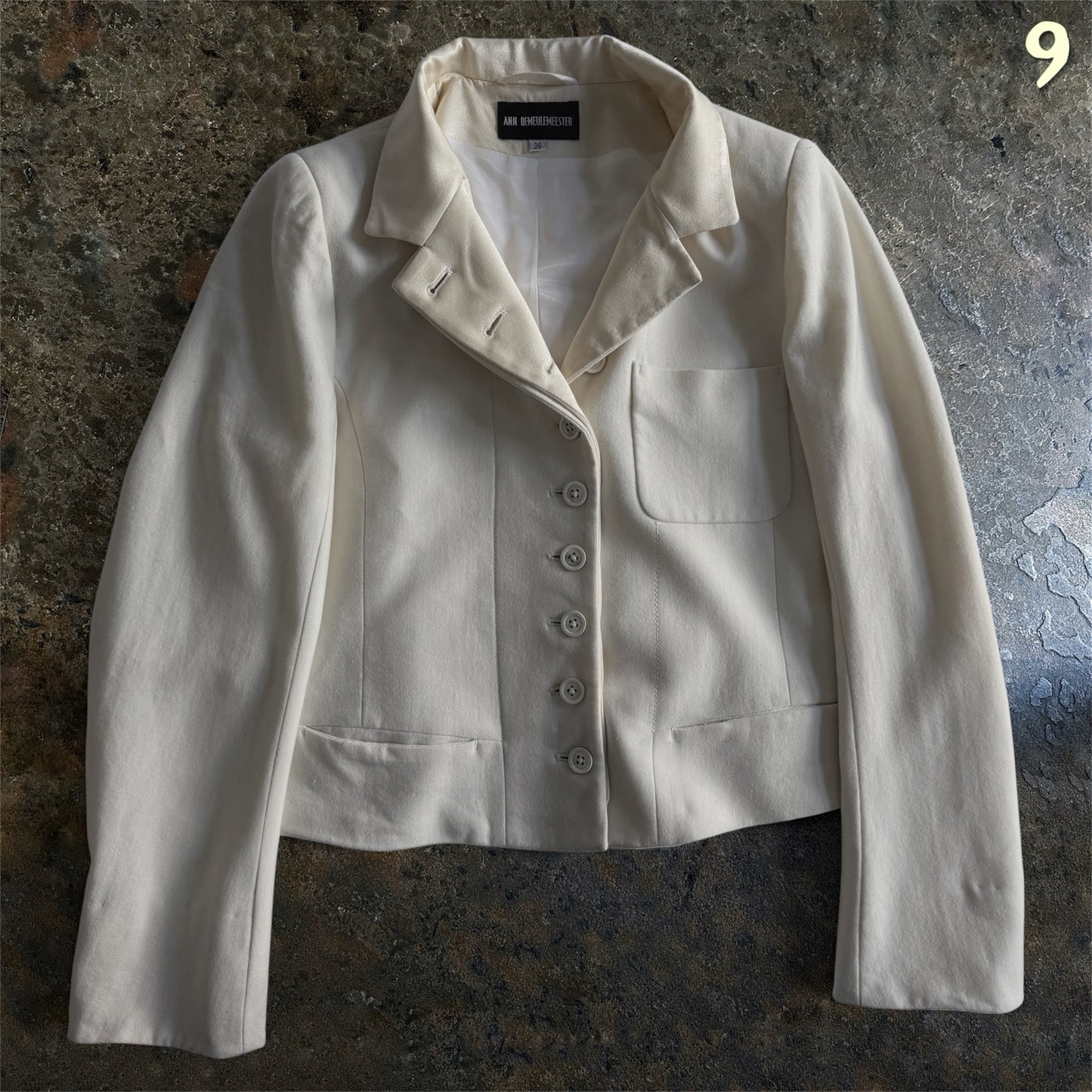 Ann Demeulemeester FW2013 Archive Fencing Jacket | Champagne | 36 (S)