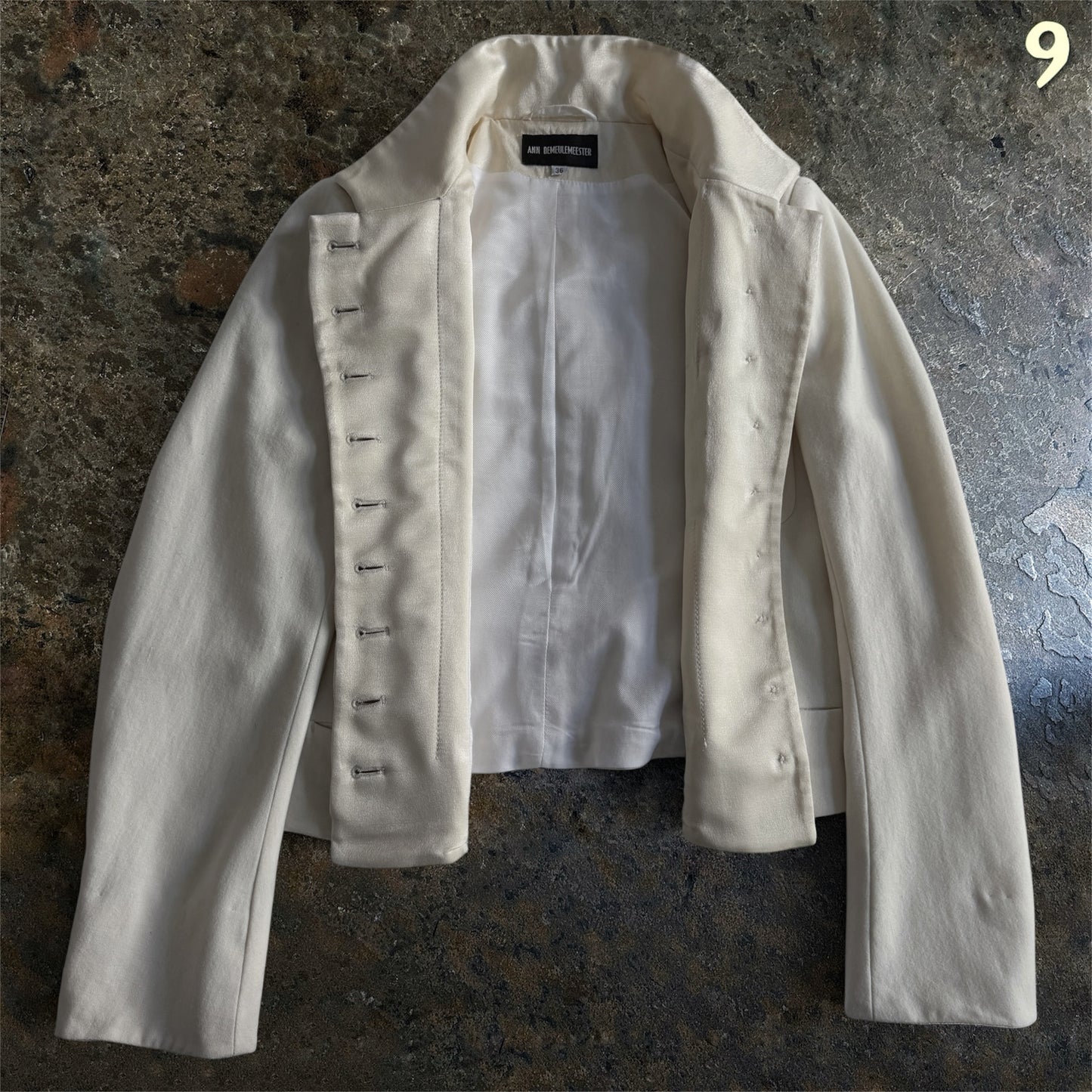 Ann Demeulemeester FW2013 Archive Fencing Jacket | Champagne | 36 (S)