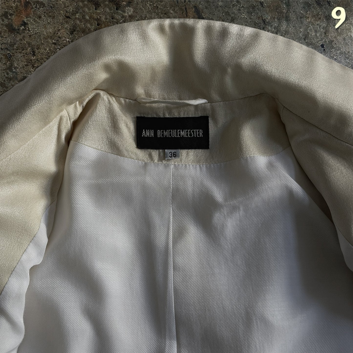 Ann Demeulemeester FW2013 Archive Fencing Jacket | Champagne | 36 (S)