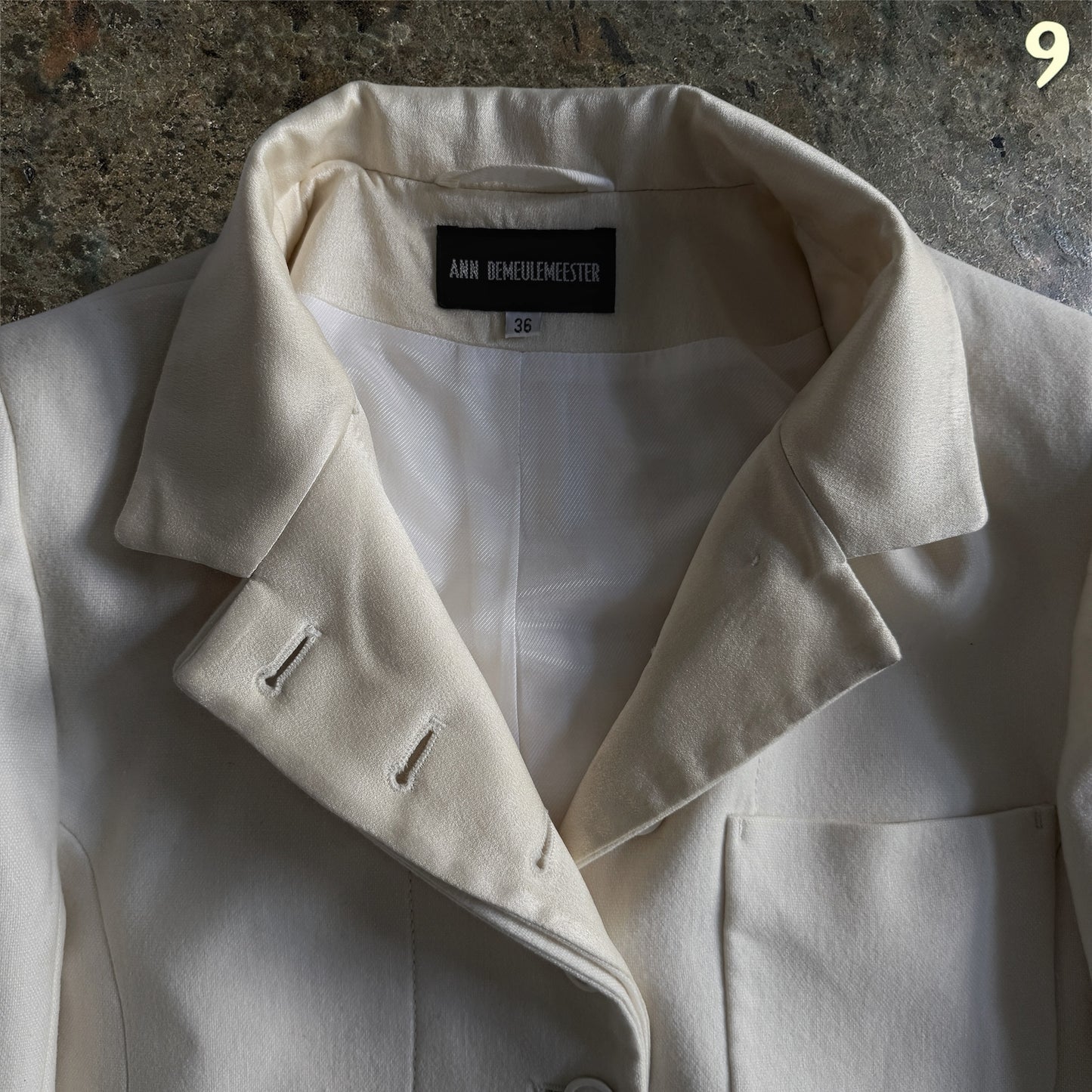 Ann Demeulemeester FW2013 Archive Fencing Jacket | Champagne | 36 (S)