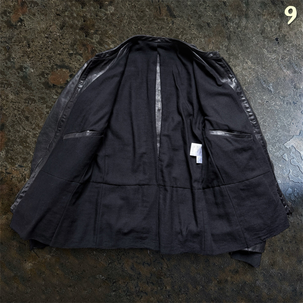 Daniele Basta Marmoreo Limited Edition Skeleton Leather Jacket | Black | IT 48