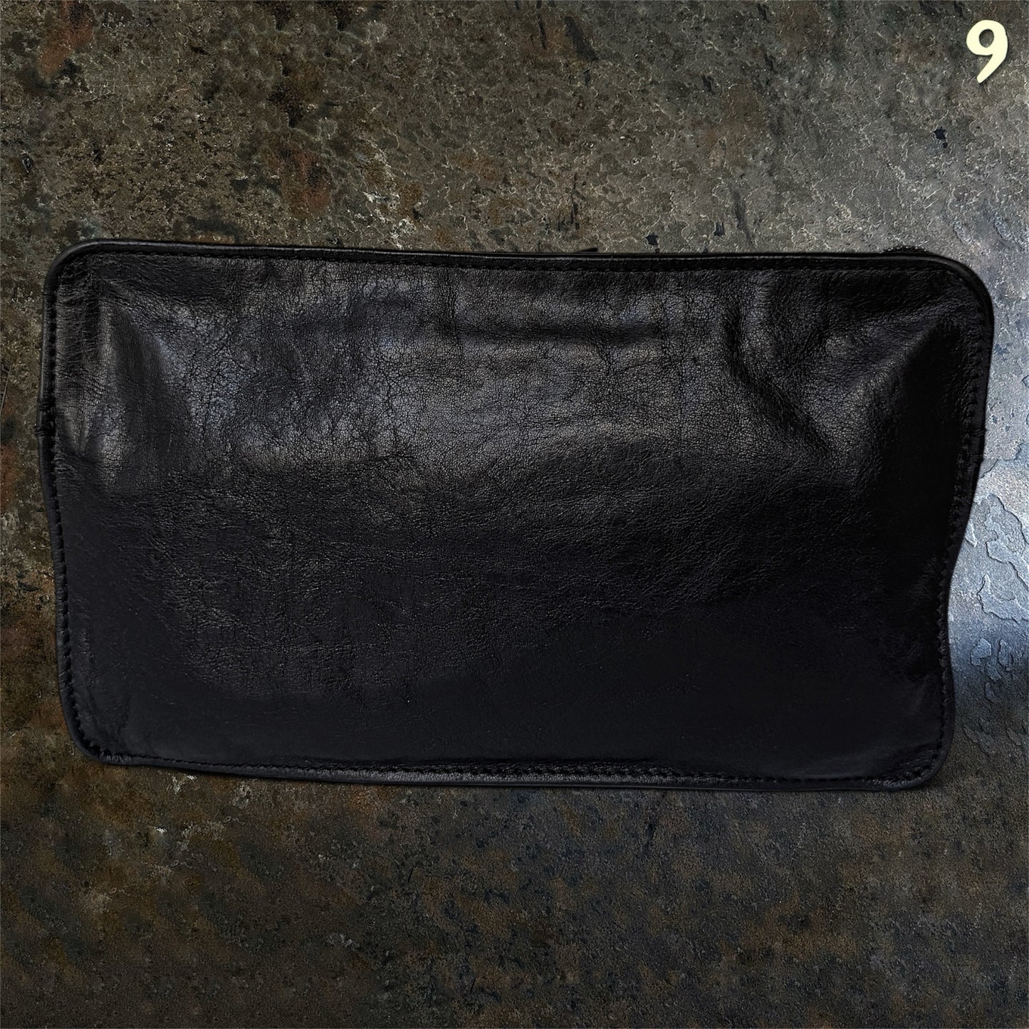 Ann Demeulemeester Archive Leather double compartment Clutchbag |onesize