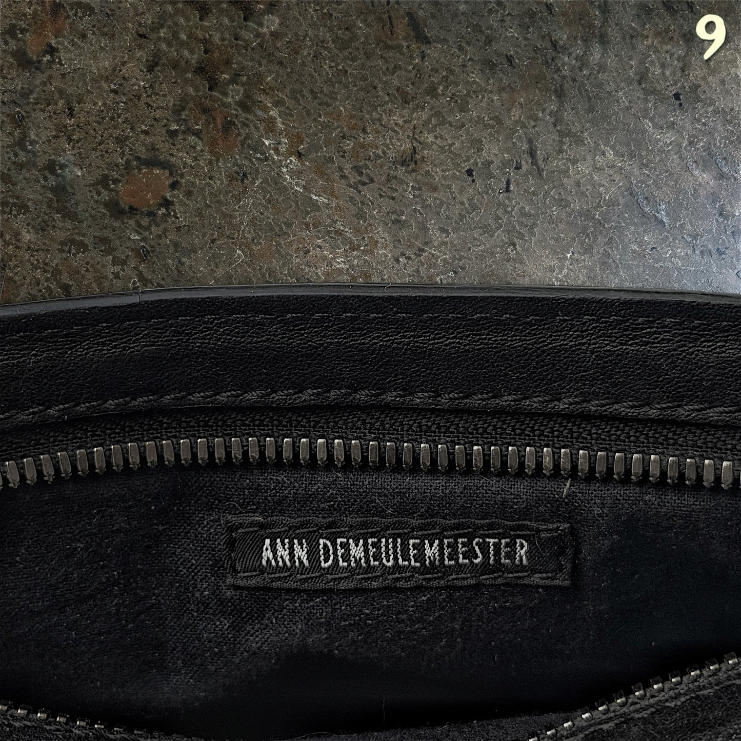 Ann Demeulemeester Archive Leather double compartment Clutchbag |onesize