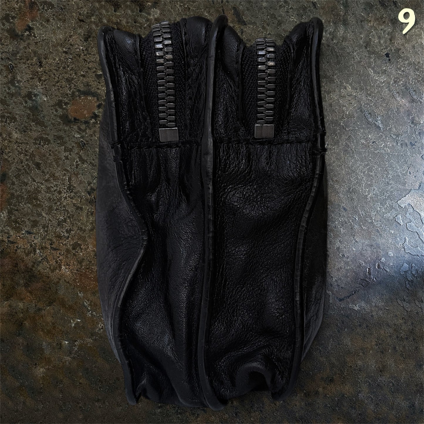 Ann Demeulemeester Archive Leather double compartment Clutchbag |onesize
