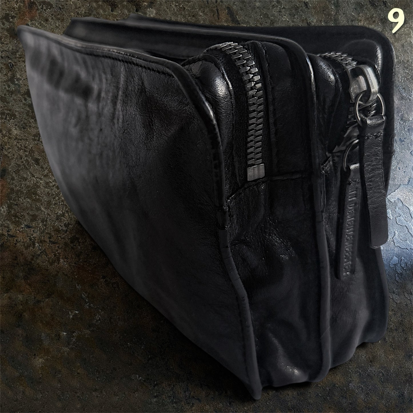 Ann Demeulemeester Archive Leather double compartment Clutchbag |onesize