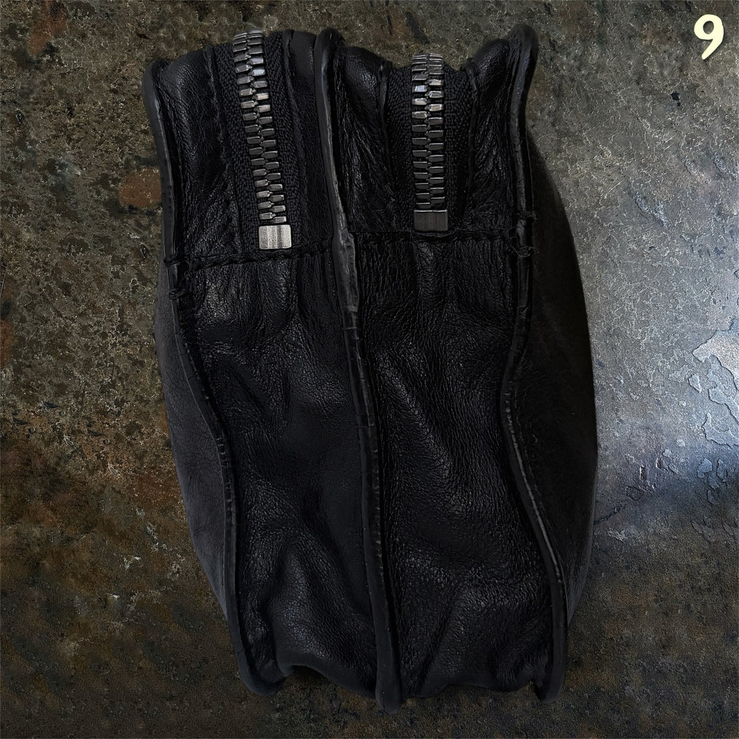 Ann Demeulemeester Archive Leather double compartment Clutchbag |onesize