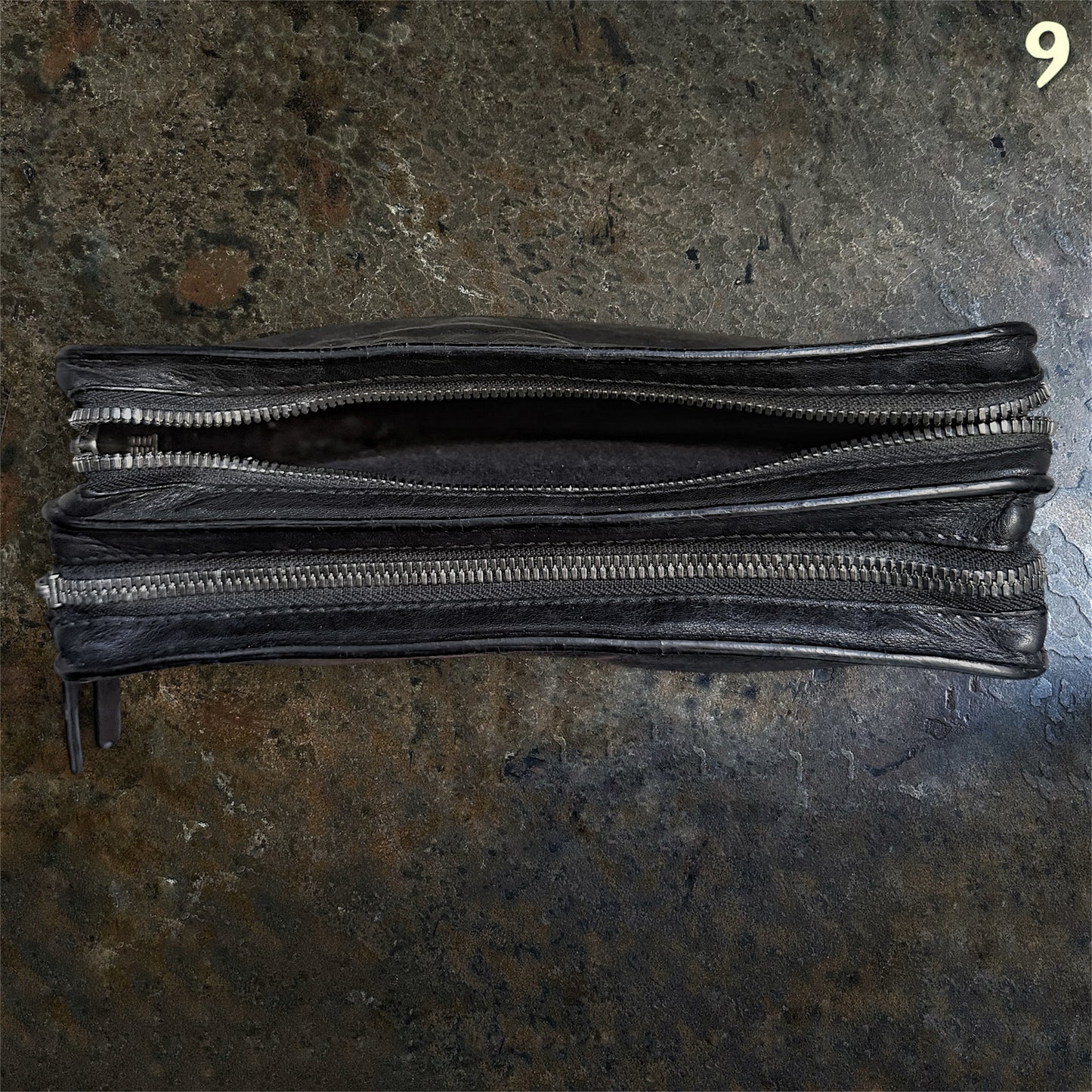 Ann Demeulemeester Archive Leather double compartment Clutchbag |onesize