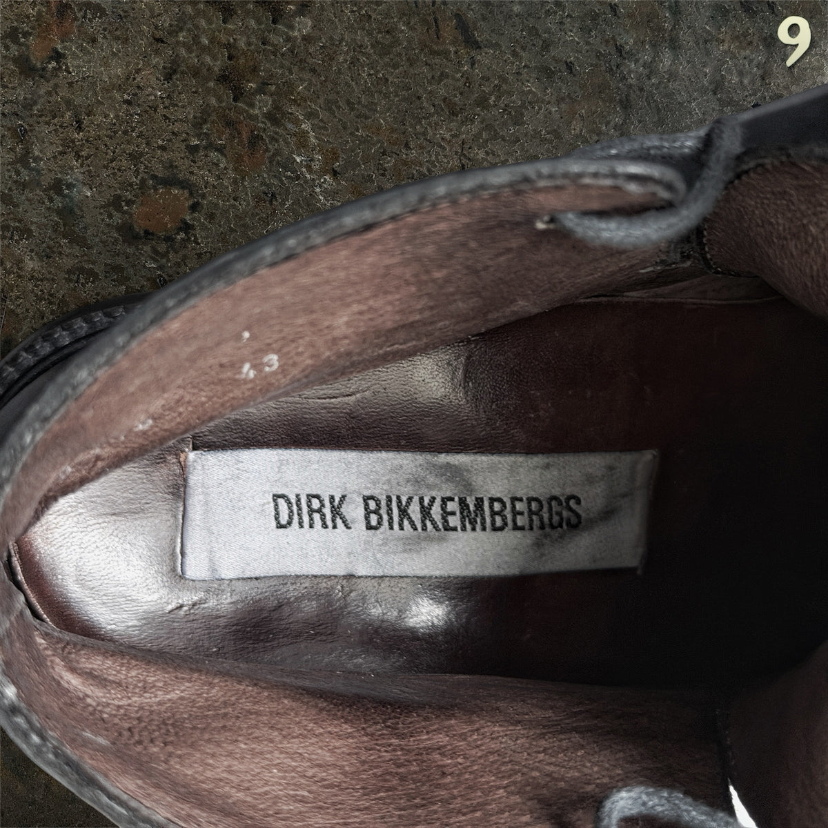 Dirk Bikkembergs Archive FW96 Metal Lace-Through Heel Boots | Black | 43