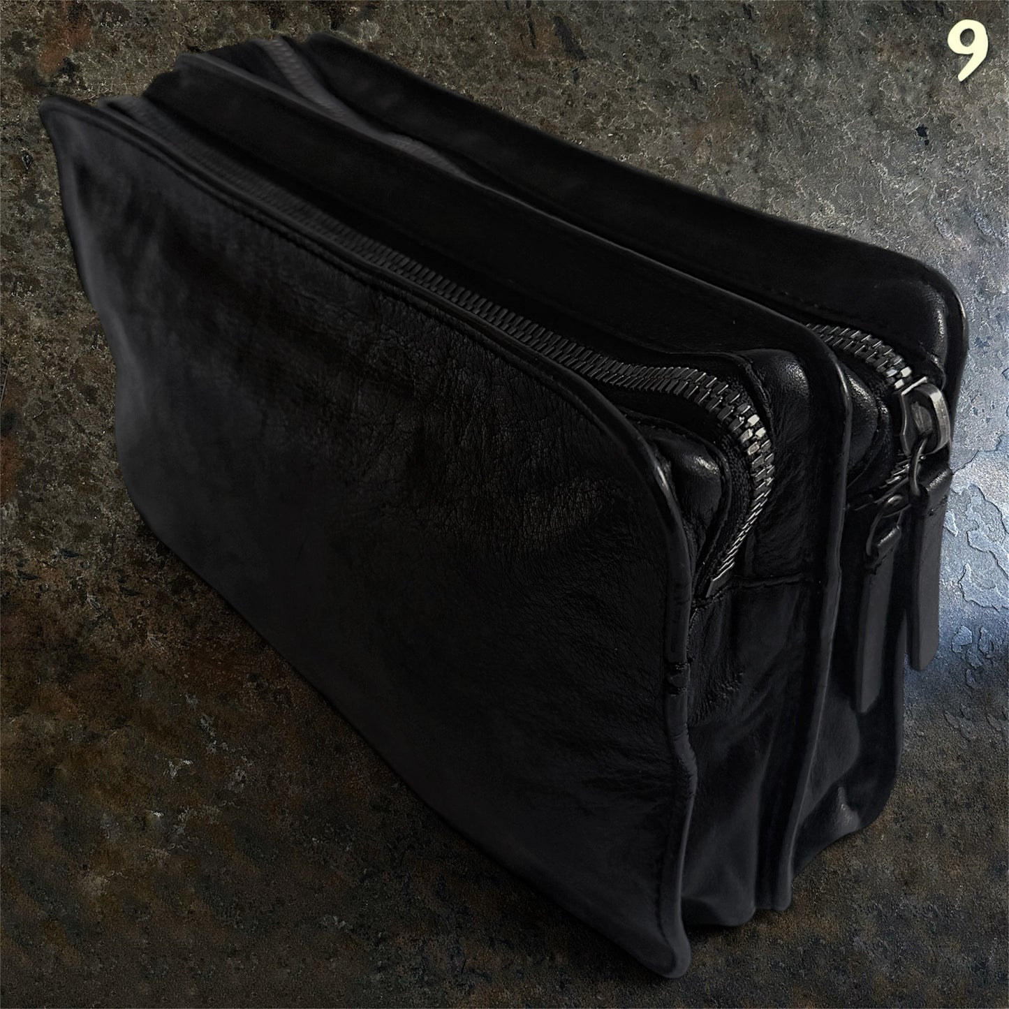 Ann Demeulemeester Archive Leather double compartment Clutchbag |onesize