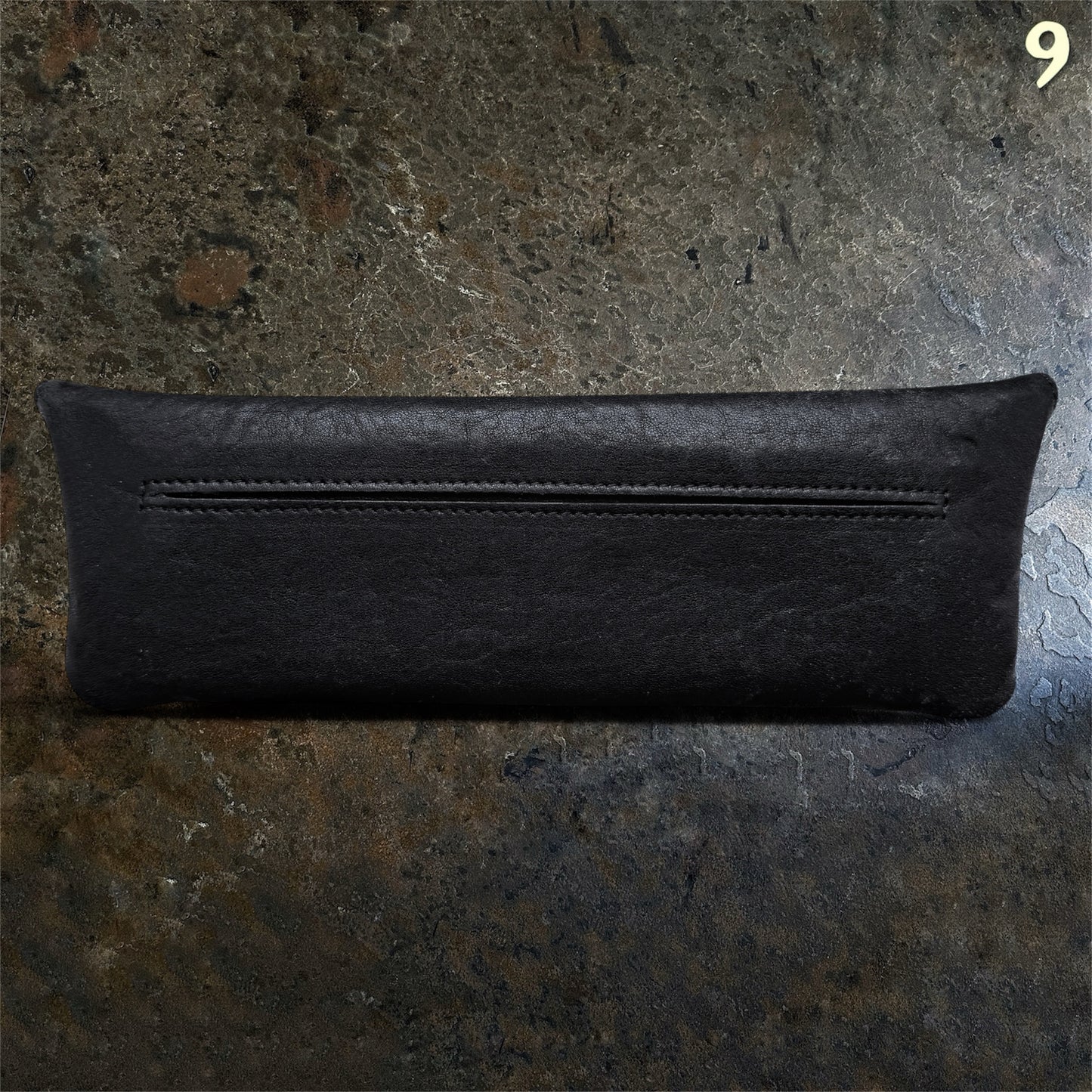 Ann Demeulemeester Archive Black Leather Envelope Clutch
