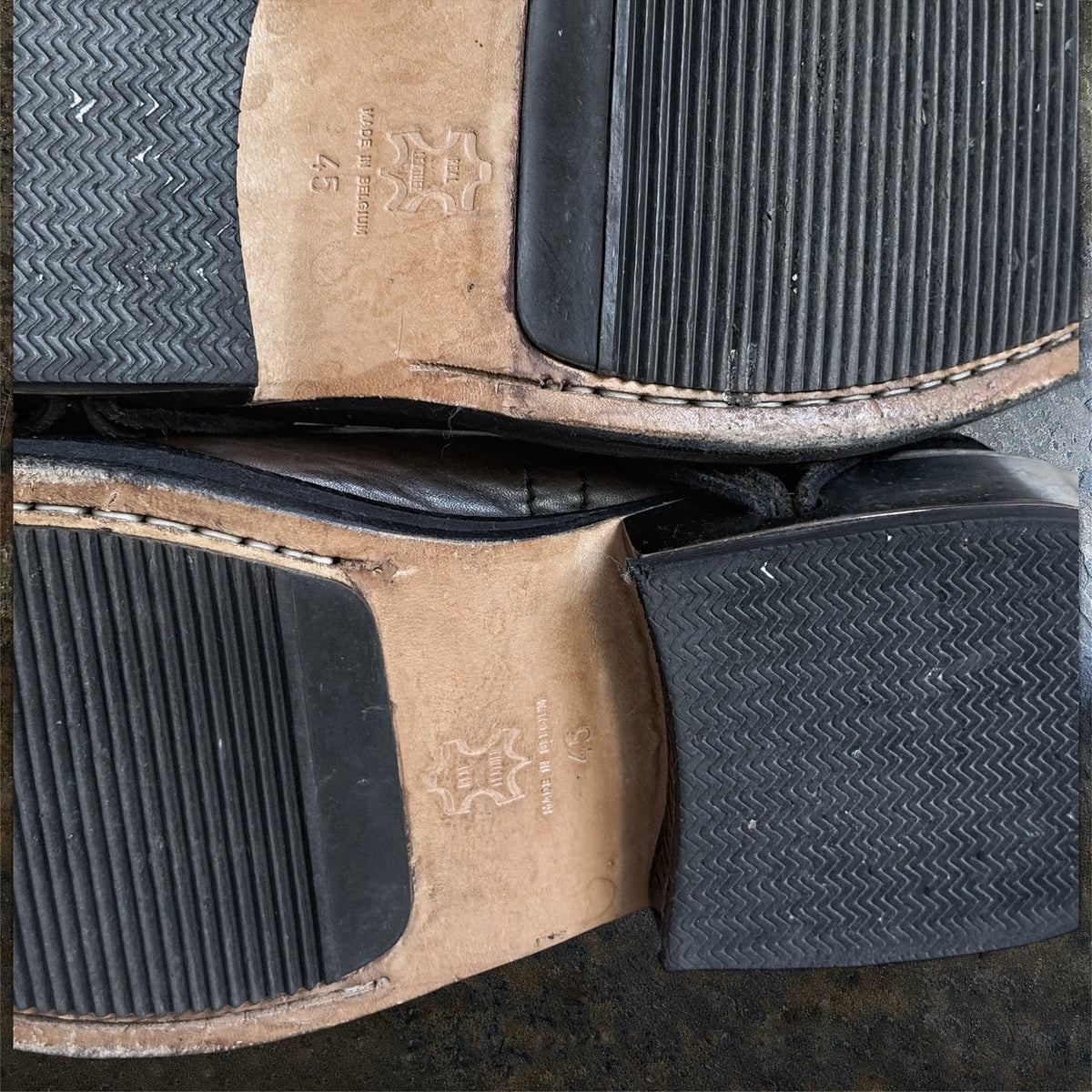 Dirk Bikkembergs Homme 1996 dark brown leather metal lace-through heel boots EU 45 - detail photo 12