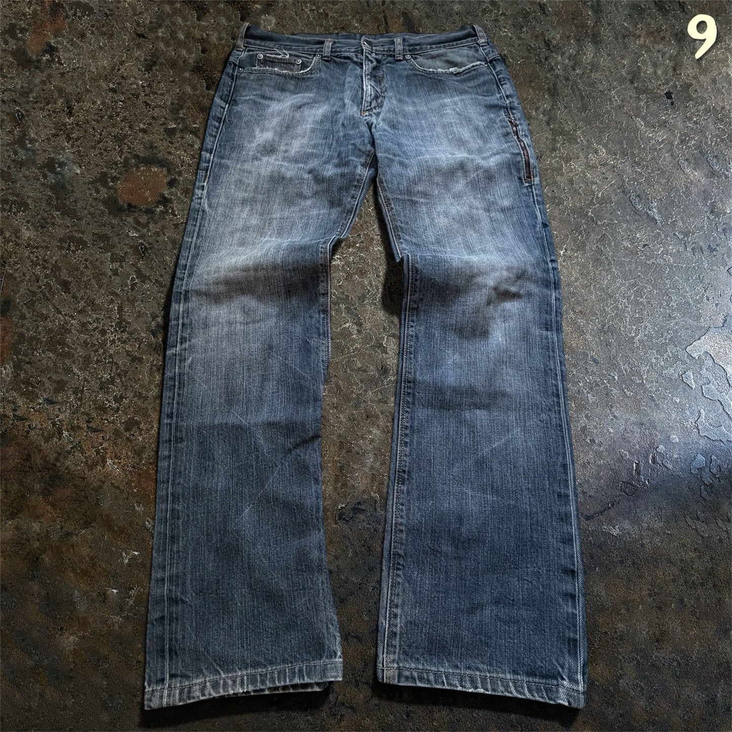 Neil Barrett Dark Indigo Washed Straight-Leg Denim |M (48)