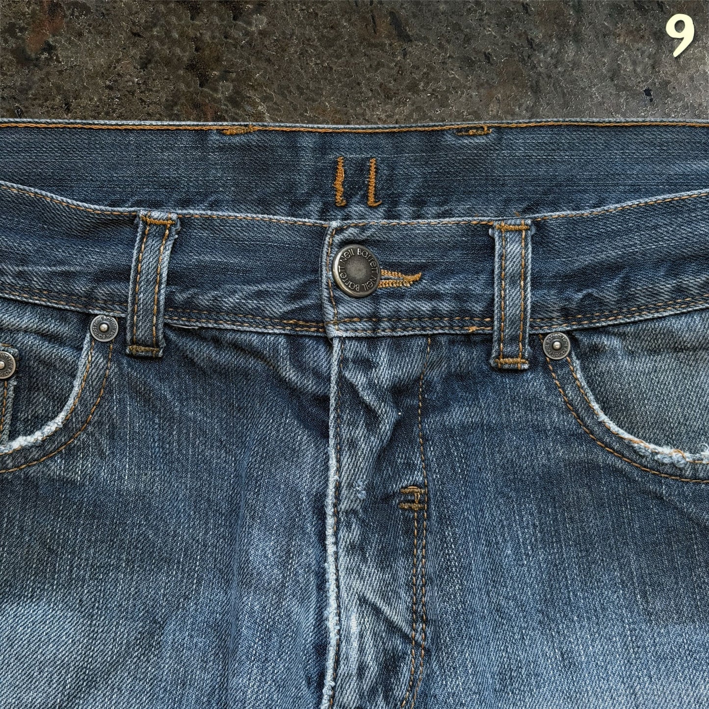 Neil Barrett Dark Indigo Washed Straight-Leg Denim |M (48)