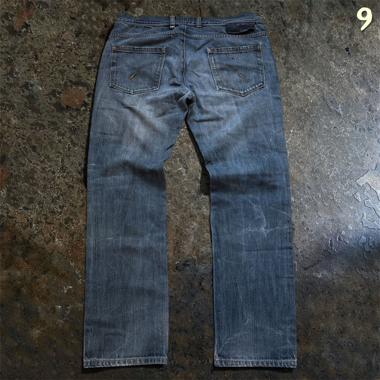Neil Barrett Dark Indigo Washed Straight-Leg Denim |M (48)