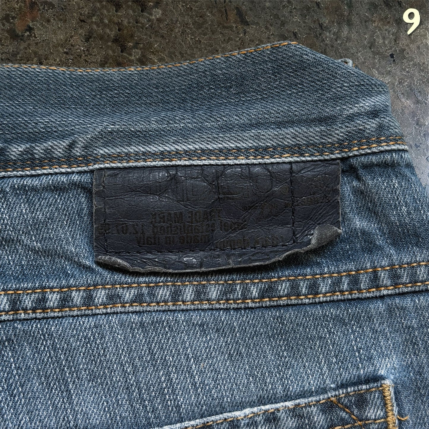 Neil Barrett Dark Indigo Washed Straight-Leg Denim |M (48)
