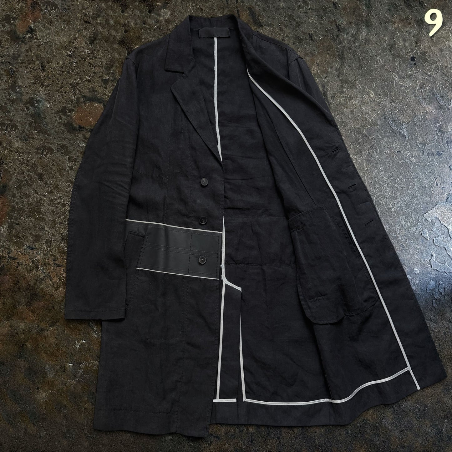 Haider Ackermann SS/20 Asymmetrical Light Coat Sample | M