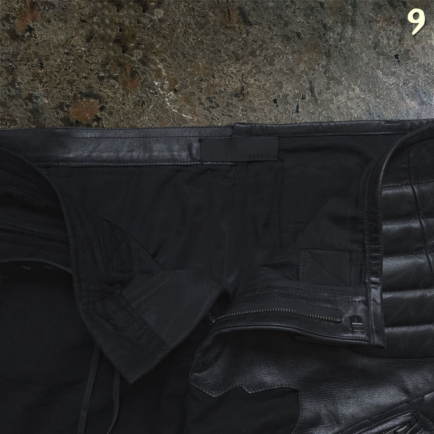 Haider Ackermann FW/17 Biker Leather Patch Pants | XL