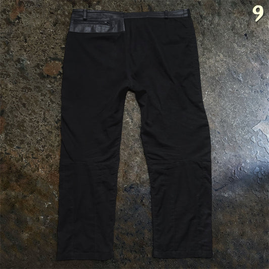 Haider Ackermann FW/17 Biker Leather Patch Pants | XL