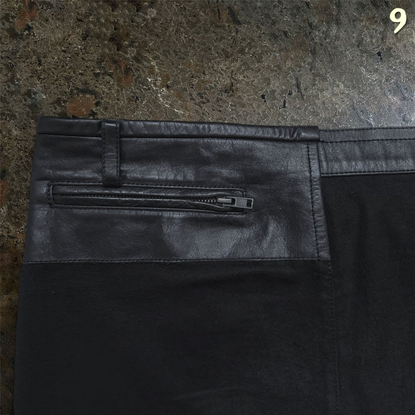 Haider Ackermann FW/17 Biker Leather Patch Pants | XL