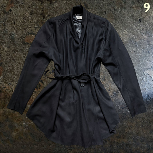 Ann Demeulemeester Logo Strap Blazer Black | 44