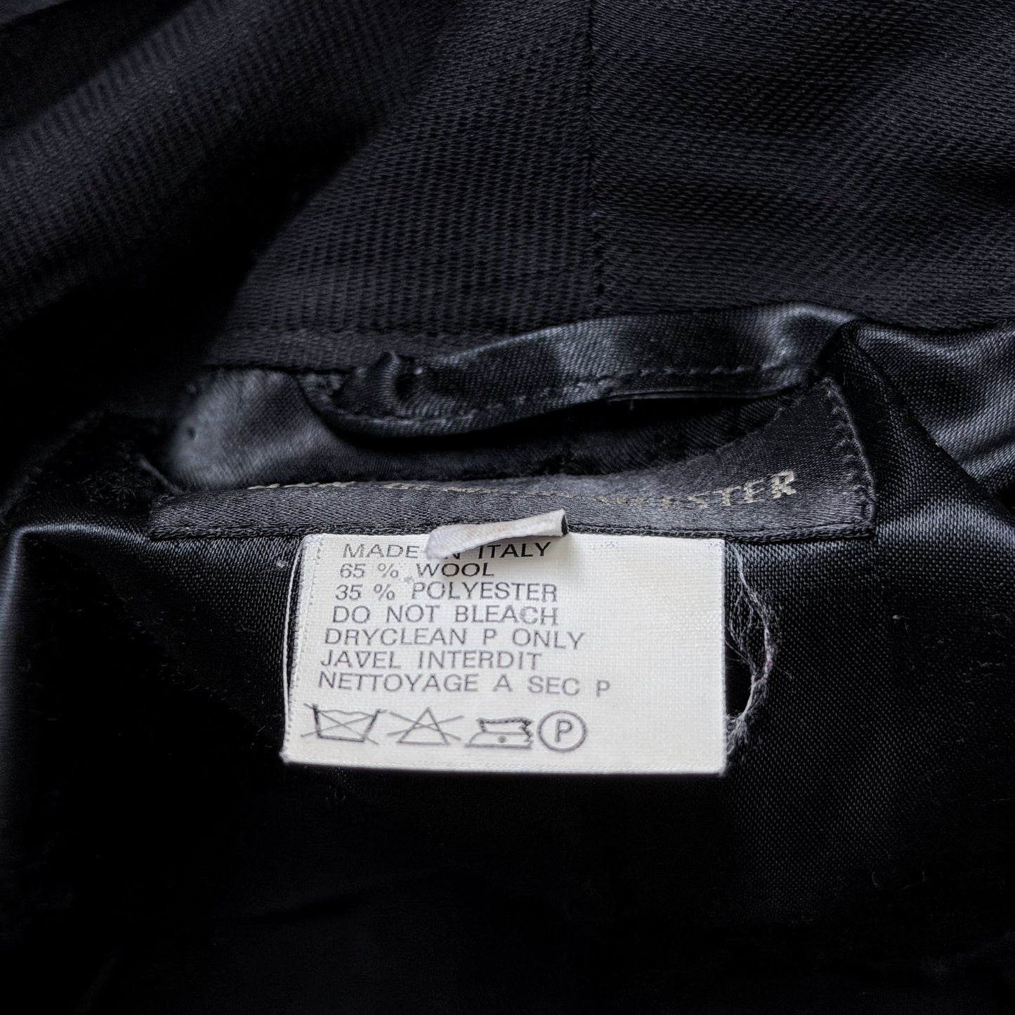 Ann Demeulemeester Logo Strap Blazer Black | 44