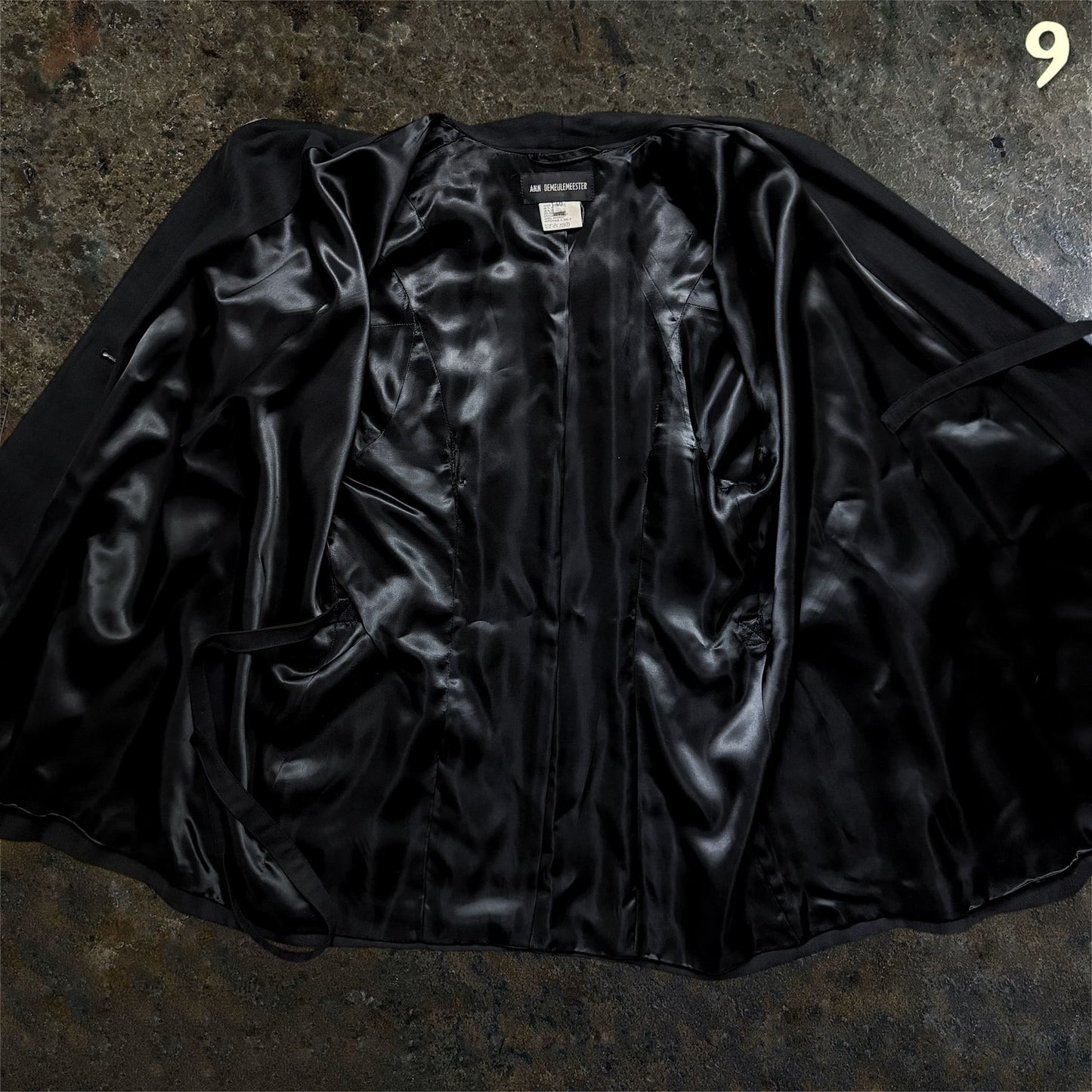 Ann Demeulemeester Logo Strap Blazer Black | 44