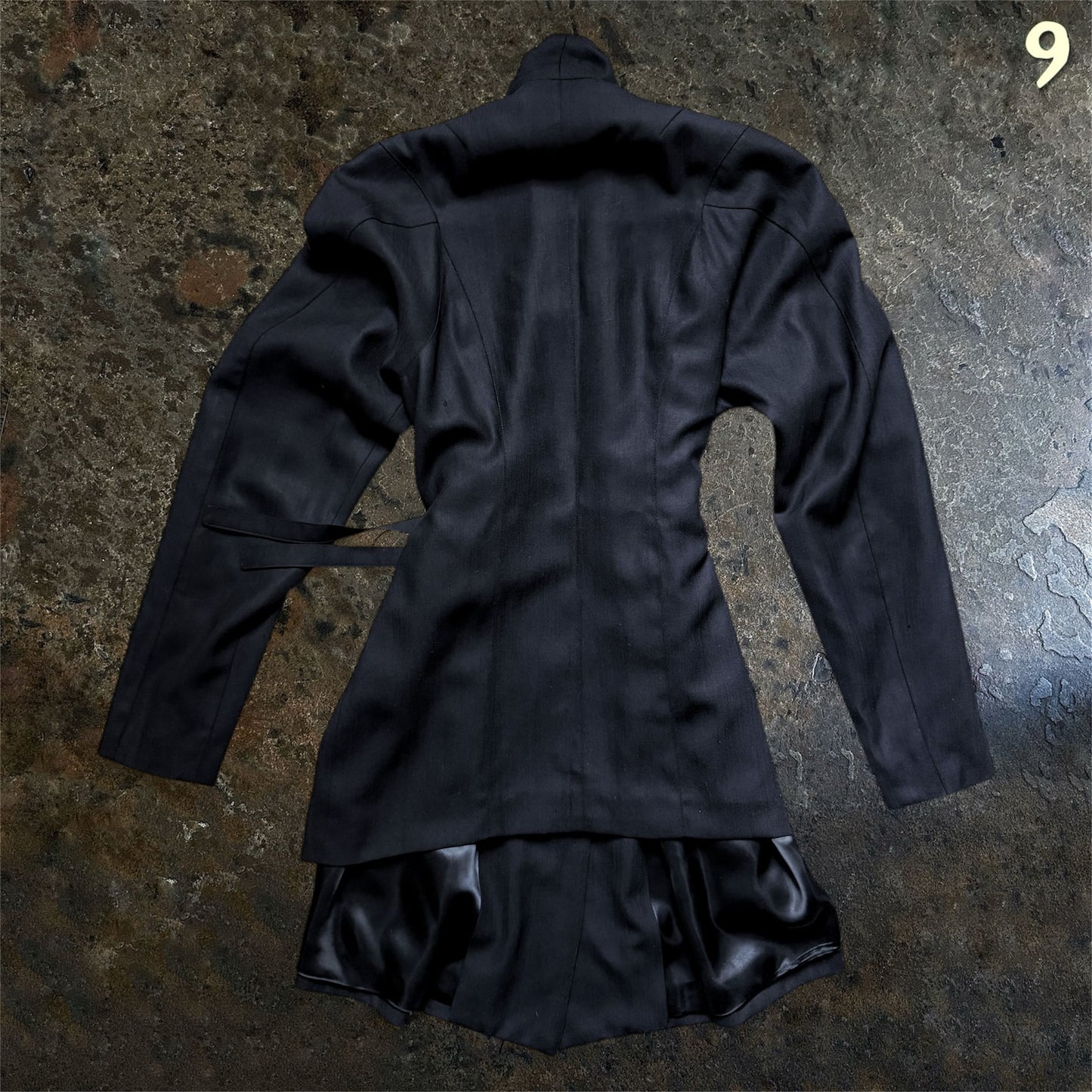 Ann Demeulemeester Logo Strap Blazer Black | 44