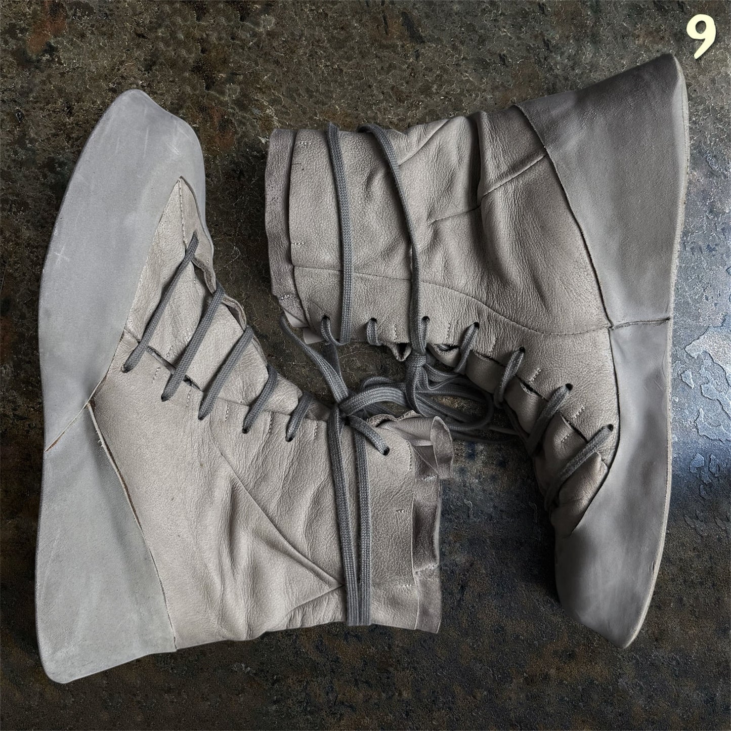 Leon Emanuel Blanck Featherweight Distortion Buffalo Leather High-Top | 43