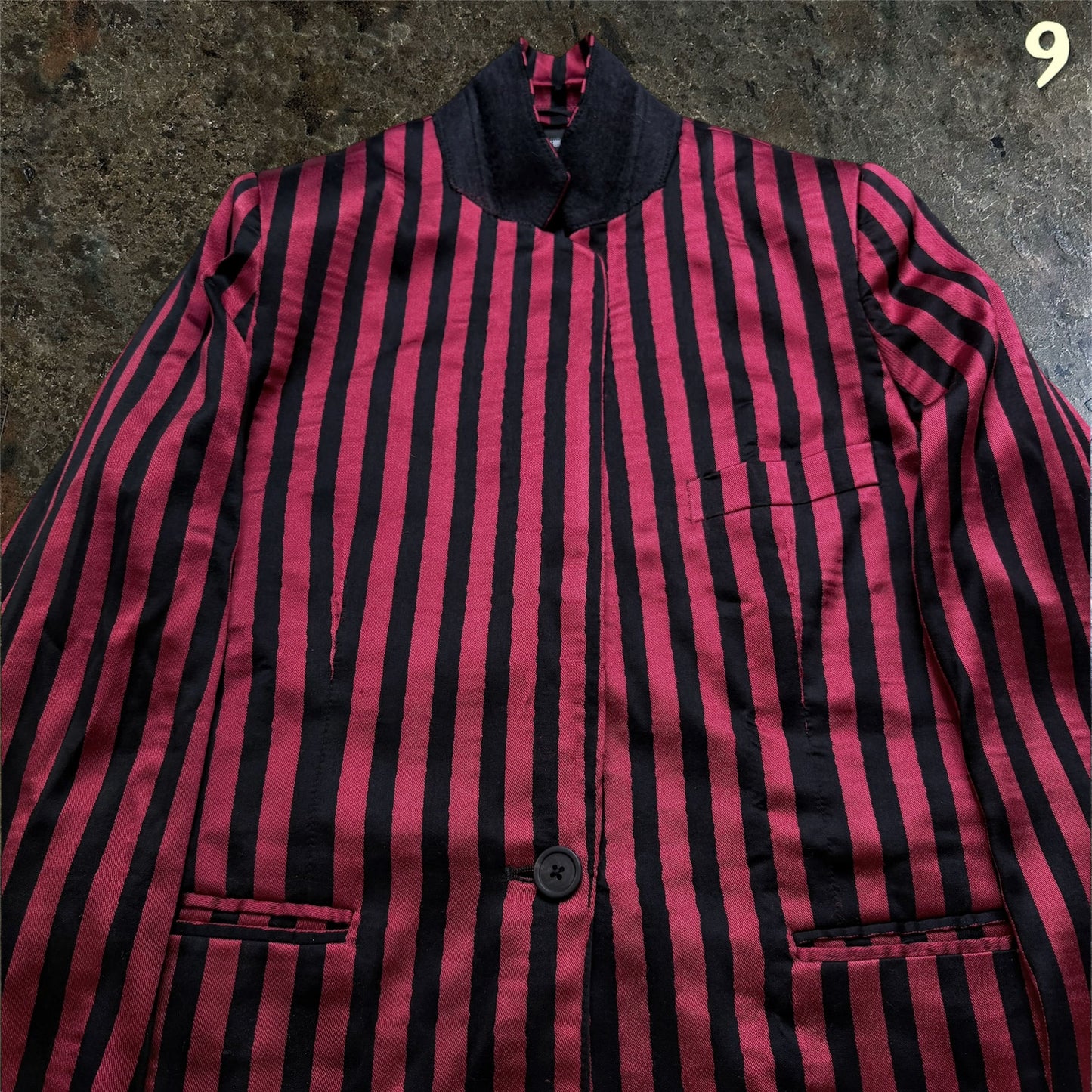 Ann Demeulemeester Archive Silk-Cotton Striped Blazer | 40