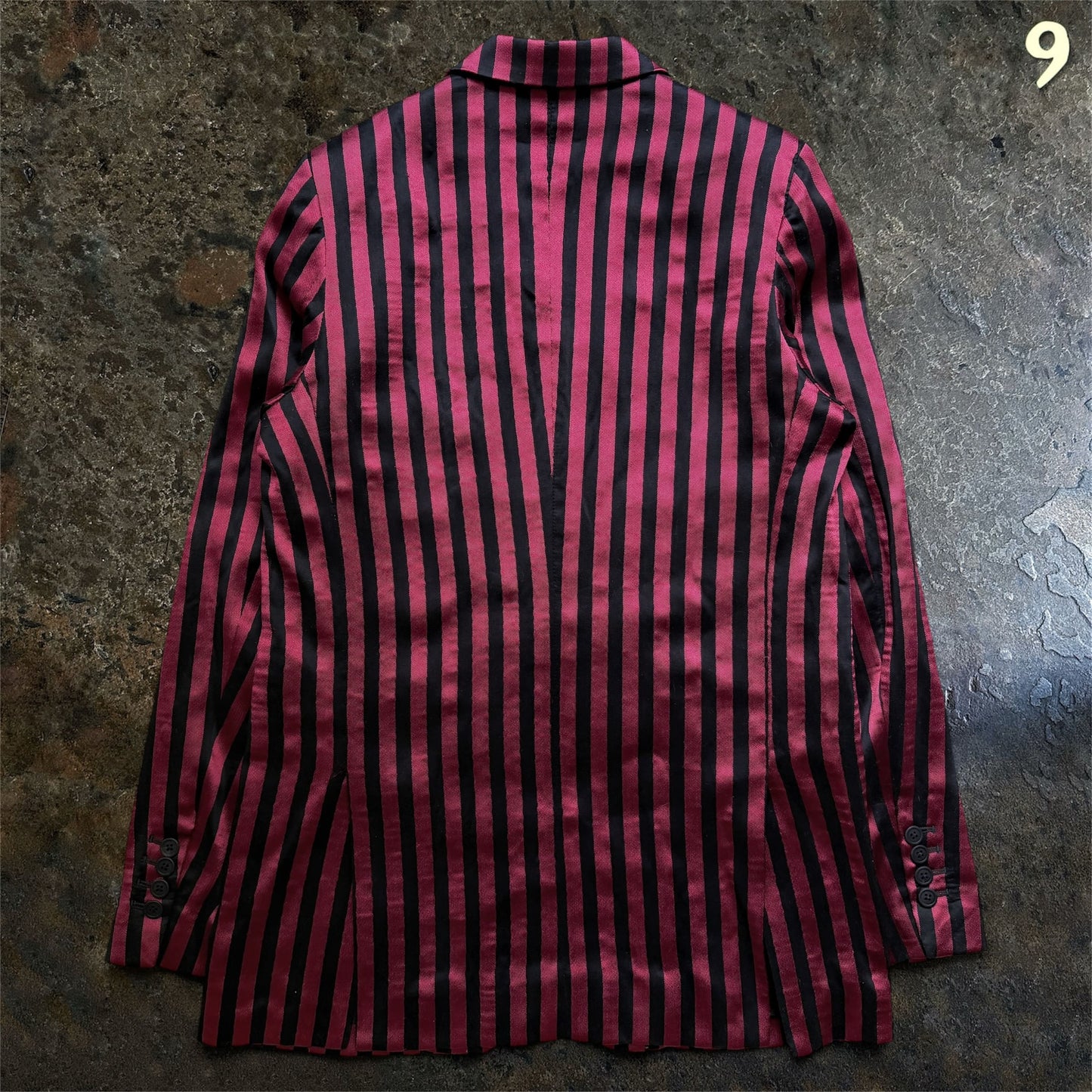 Ann Demeulemeester Archive Silk-Cotton Striped Blazer | 40