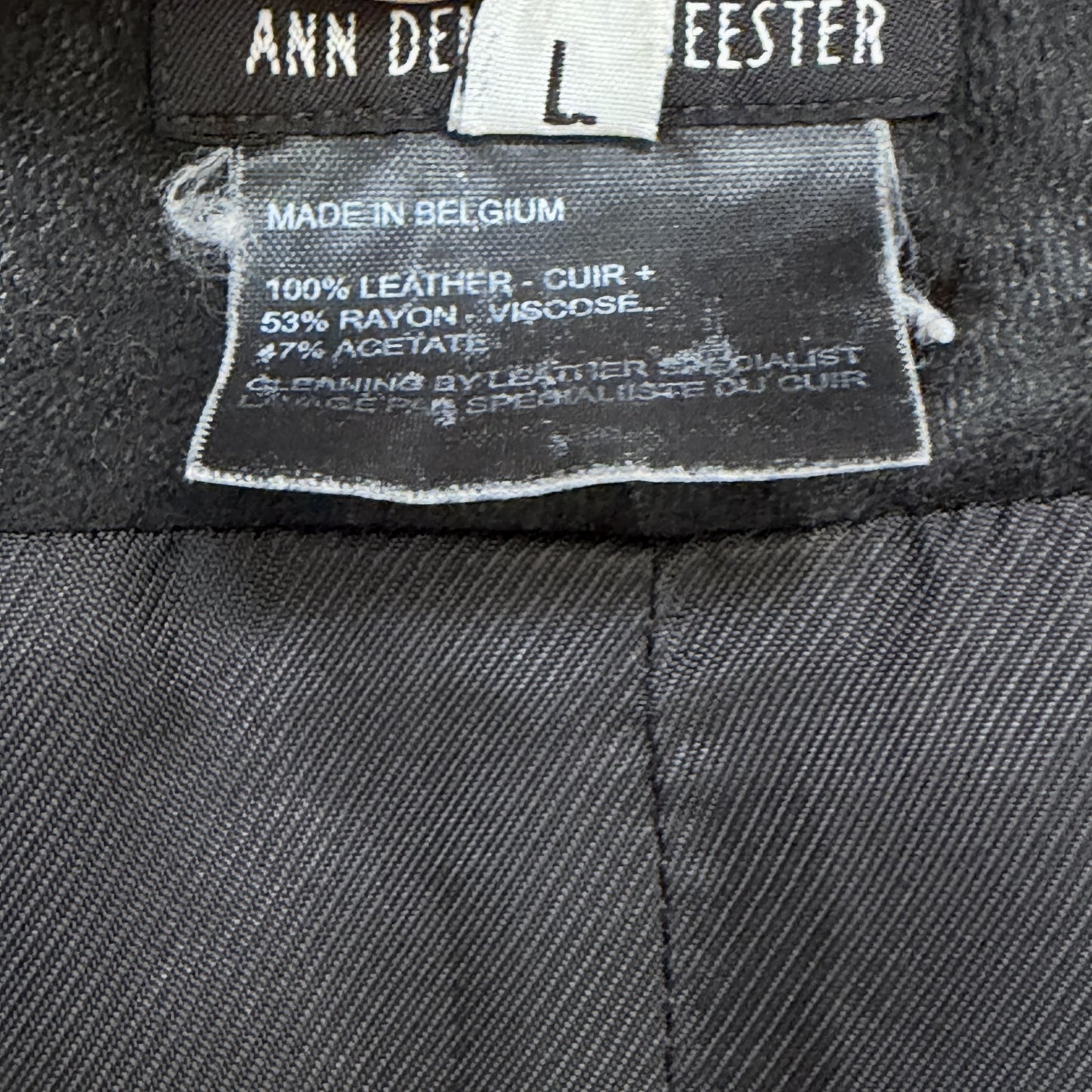 Ann Demeulemeester Archive ca. 1990s Fur/ Leather Vest | L