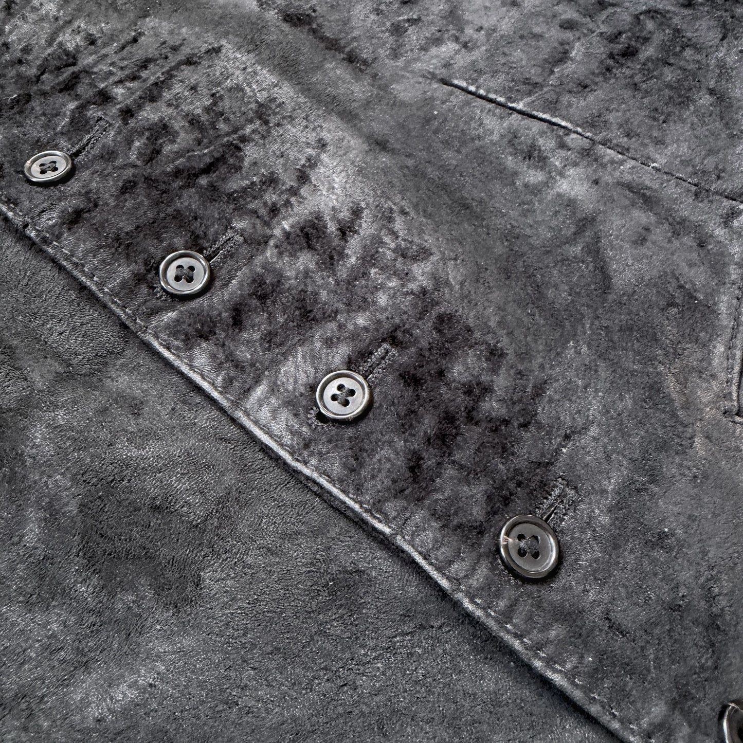 Ann Demeulemeester Archive ca. 1990s Fur/ Leather Vest | L