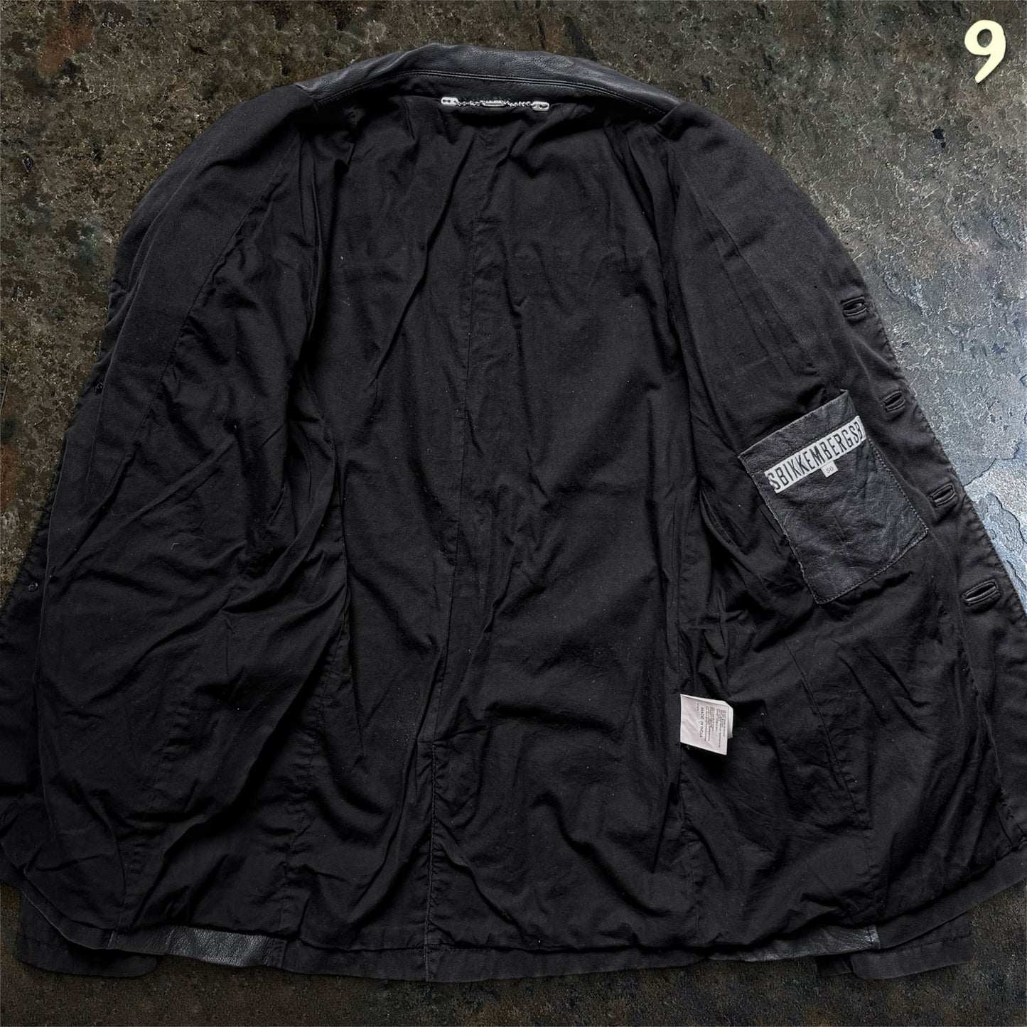 Dirk Bikkembergs Military Jacket with Leather Details | 48