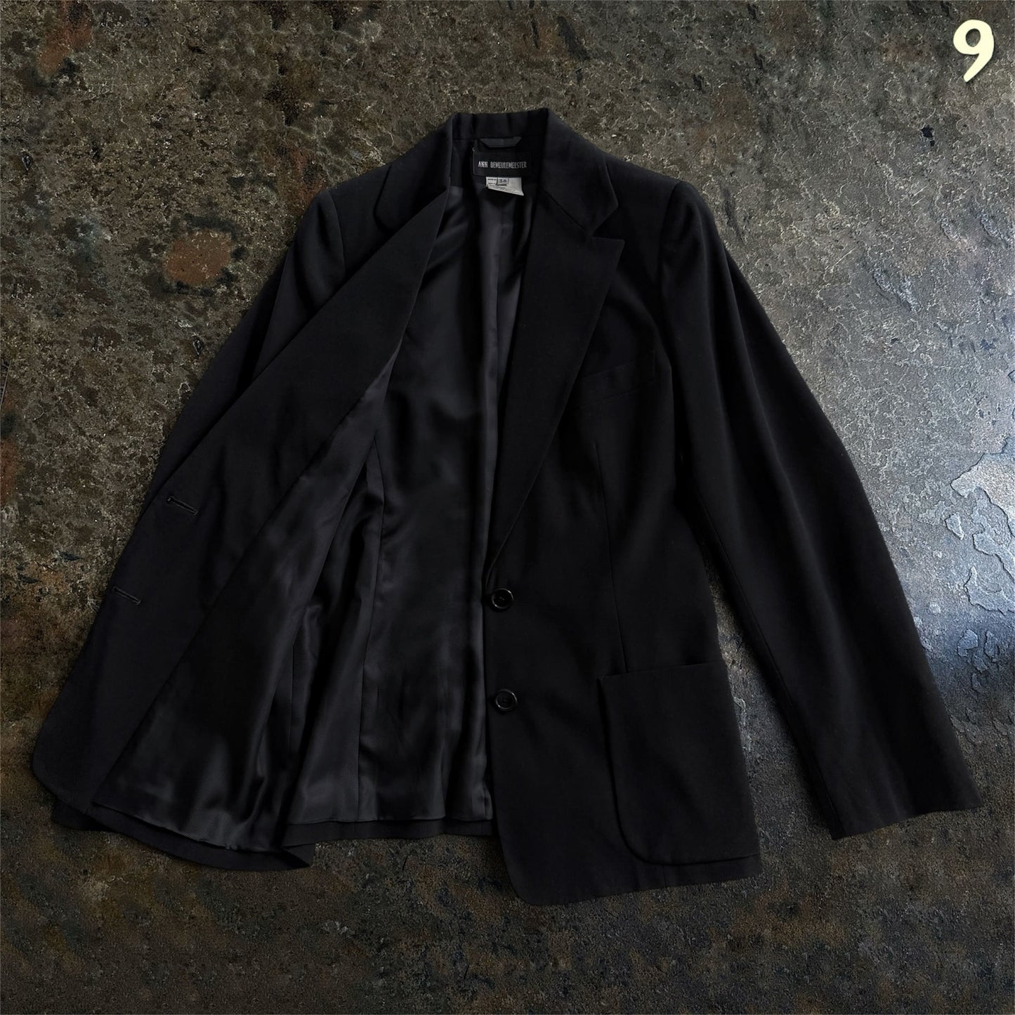 Ann Demeulemeester Vintage 90s Tailored Virgin Wool Blazer | 38