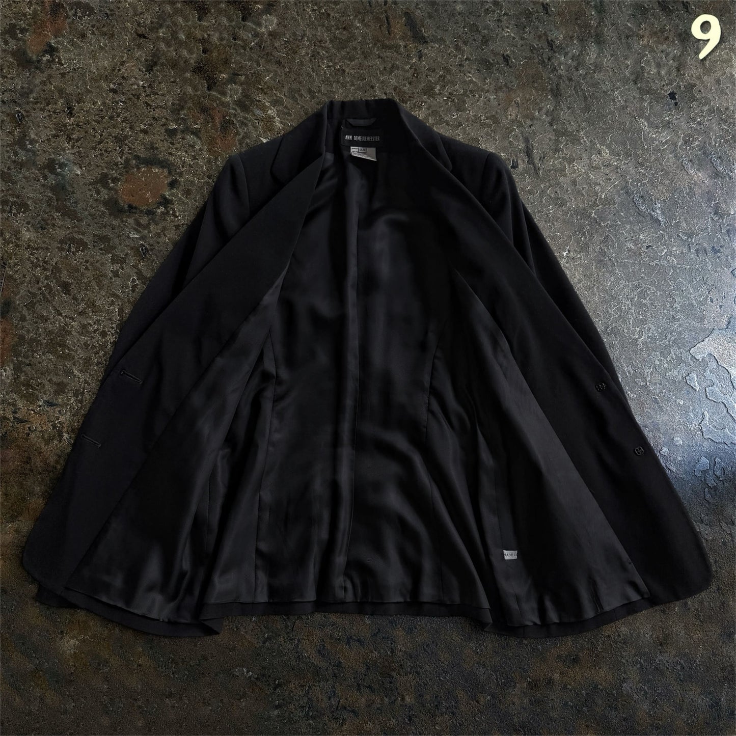 Ann Demeulemeester Vintage 90s Tailored Virgin Wool Blazer | 38