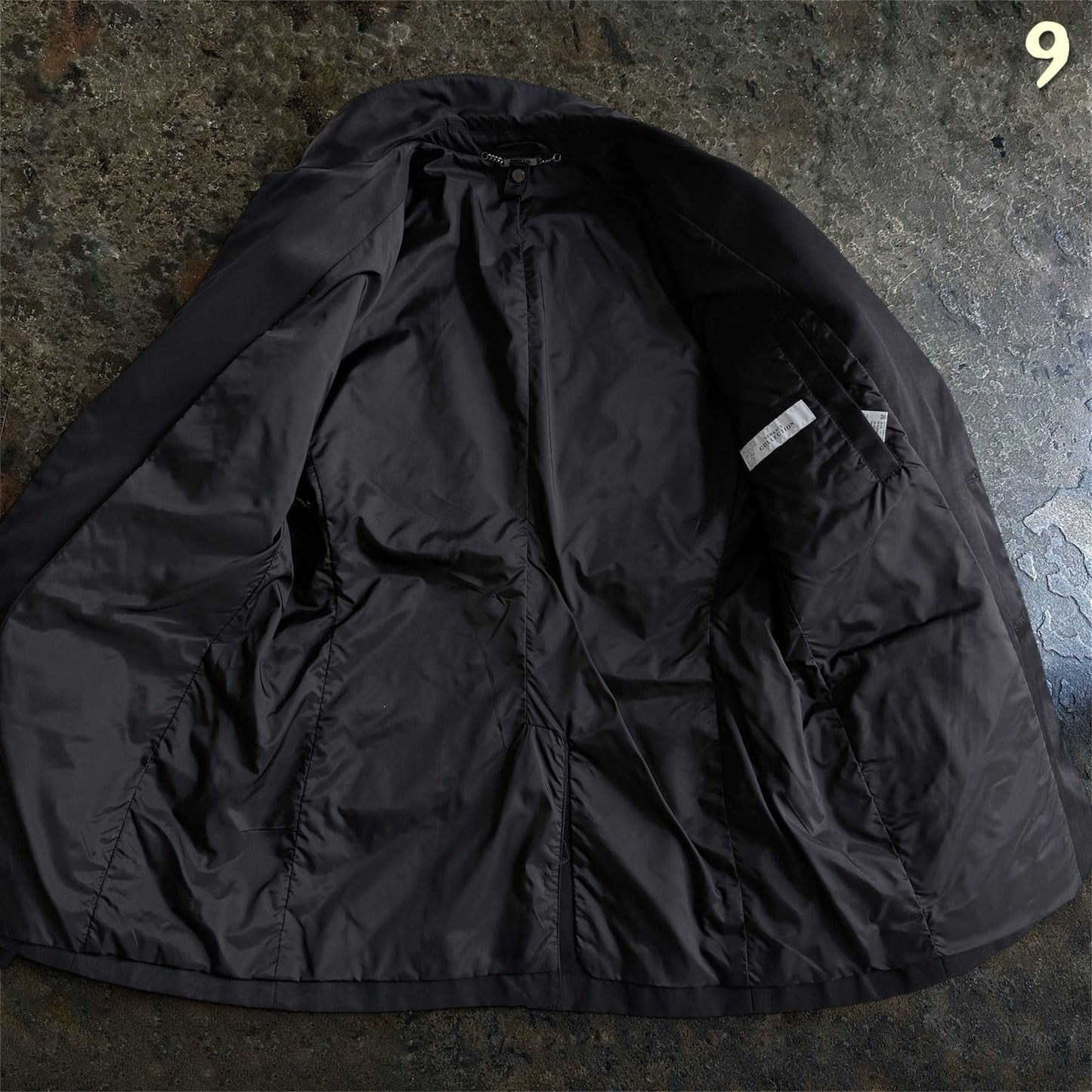 Versace Collection Leather Padded Hybrid Biker Blazer/ Jacket | 50