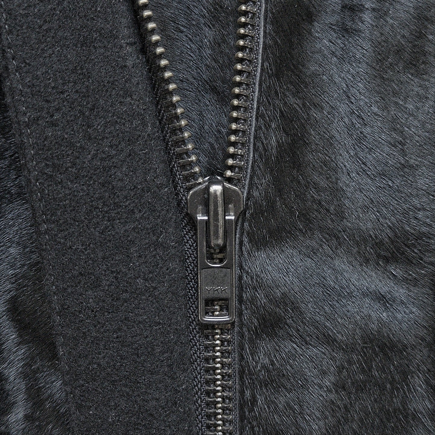 Helmut Lang Black Pony Hair Fur Panel Jacket | S