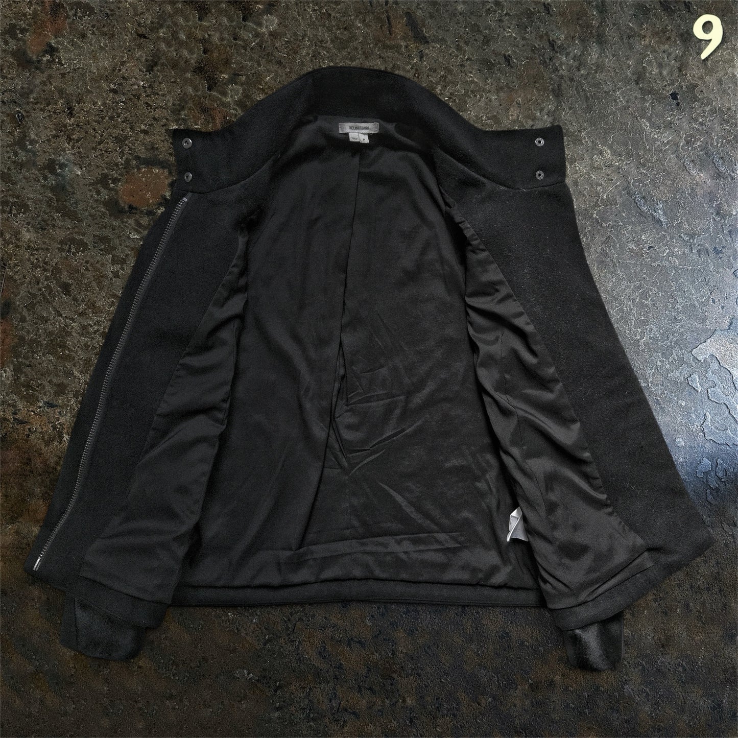 Helmut Lang Black Pony Hair Fur Panel Jacket | S