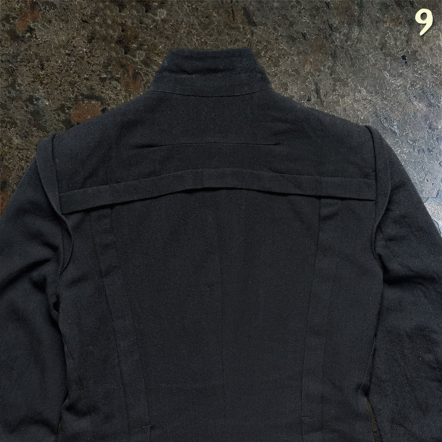 Ann Demeulemeester Archive 2007/2009 Asymmetrical Fencing Jacket with Straps |S