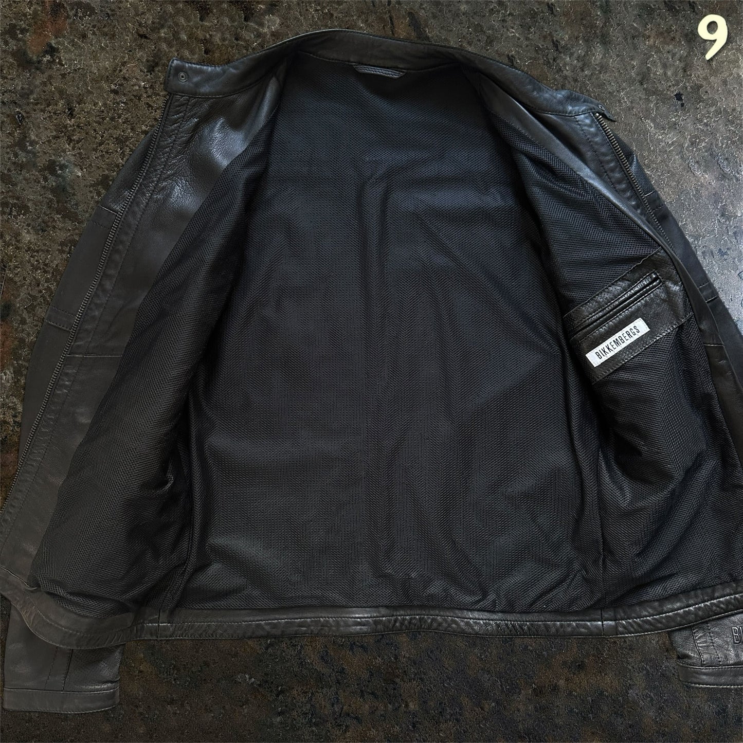 Dirk Bikkembergs Archive Perforated Lamb Leather Jacket | L