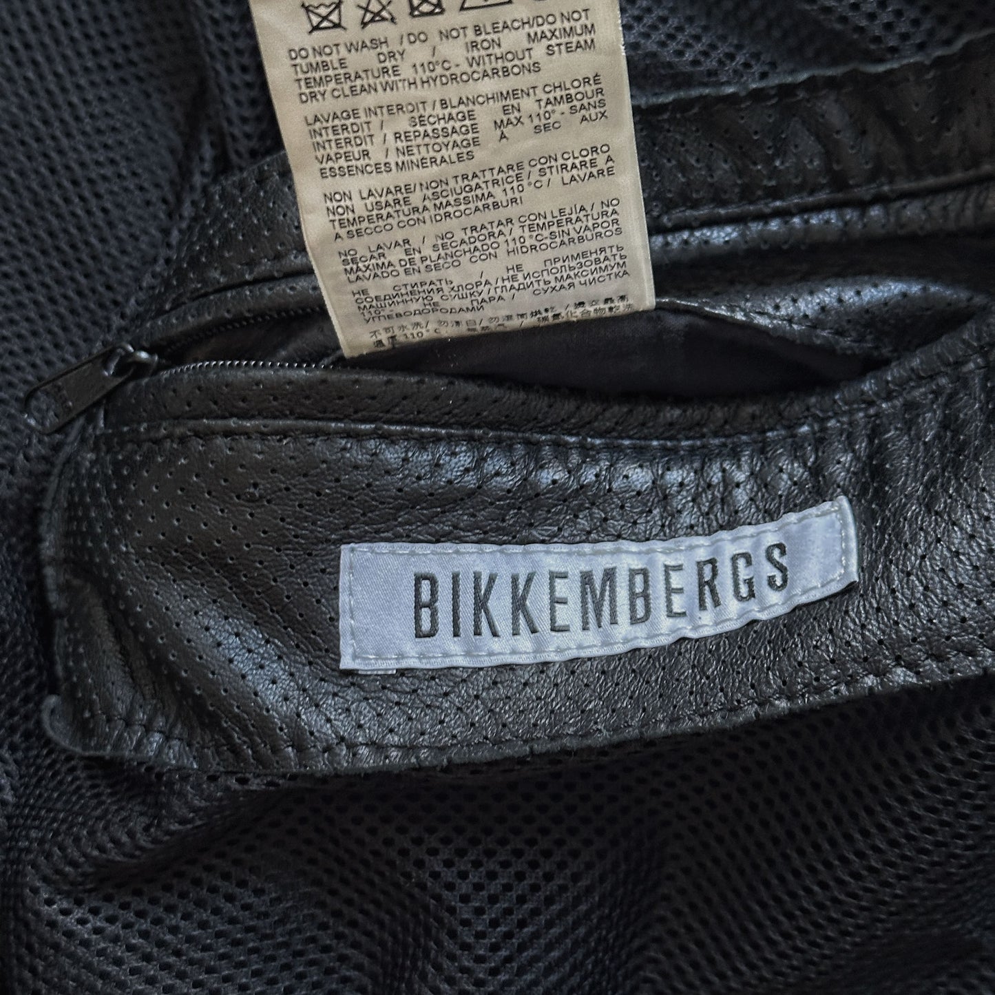 Dirk Bikkembergs Archive Perforated Lamb Leather Jacket | L