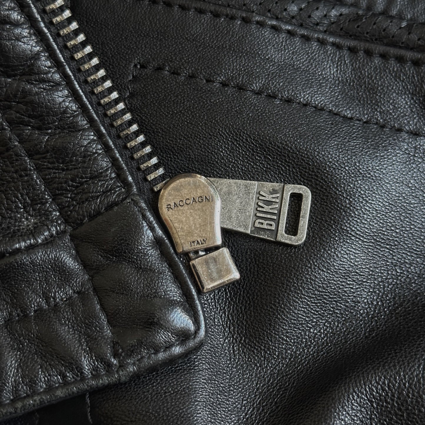 Dirk Bikkembergs Archive Perforated Lamb Leather Jacket | L