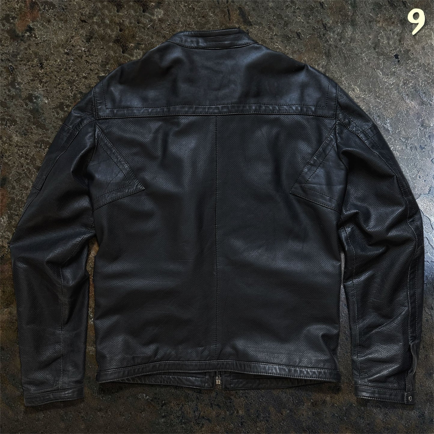 Dirk Bikkembergs Archive Perforated Lamb Leather Jacket | L