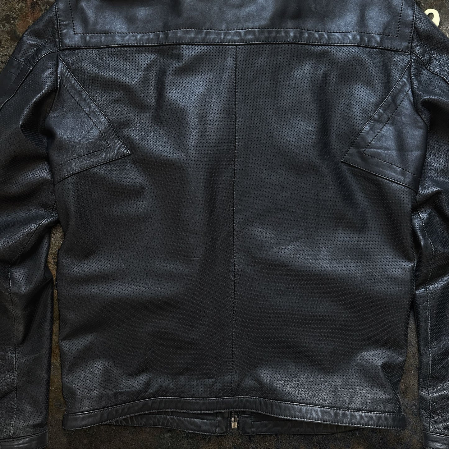 Dirk Bikkembergs Archive Perforated Lamb Leather Jacket | L