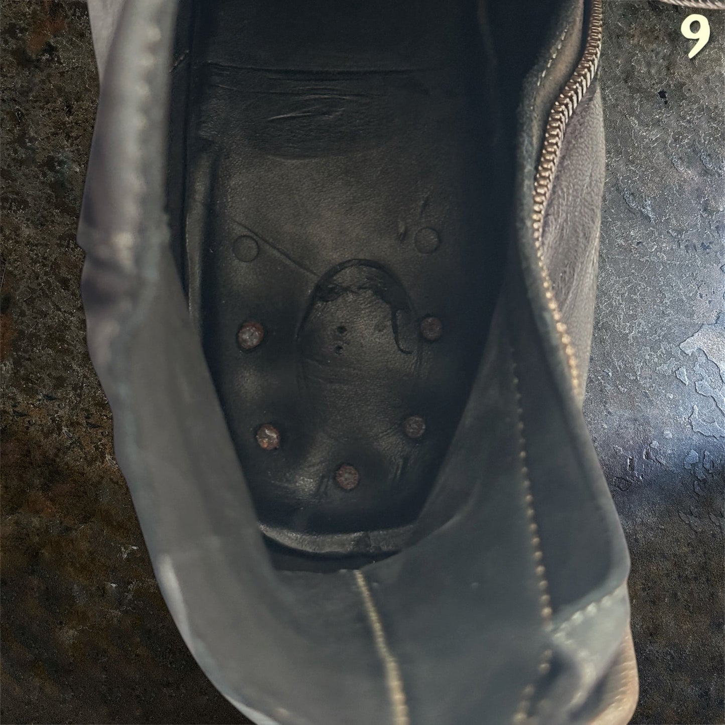A Diciannoveventitre A1923 ST41 Kangaroo Chromo Tinto Nero Boots |44