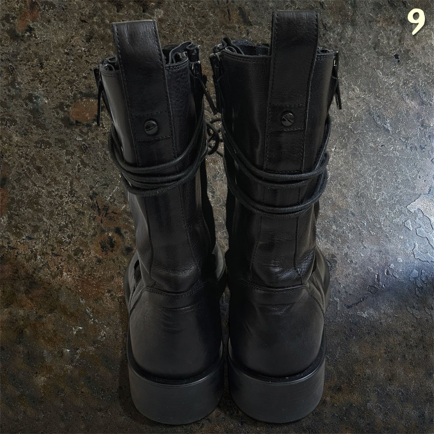 Ann Demeulemeester FW/22 Black Maxim Combat Boots |43.5
