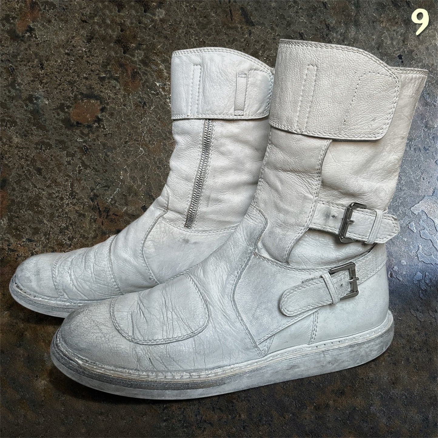 Ann Demeulemeester Archive SS/11 White Fencing Boots | 45